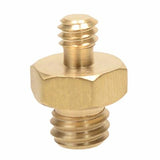 Brass Spigot Male-to-Male Screw Adapter
