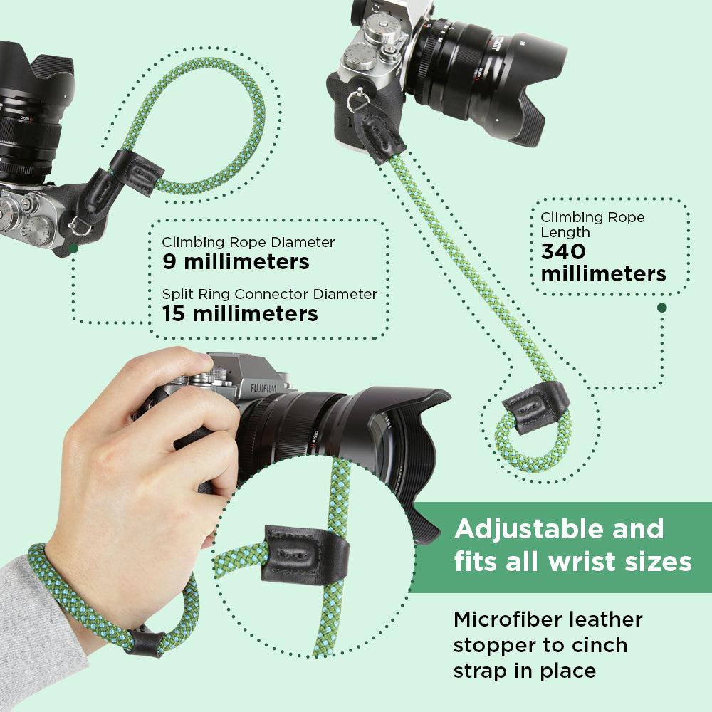 Climbing Rope Wrist Strap Compatible with Fujifilm