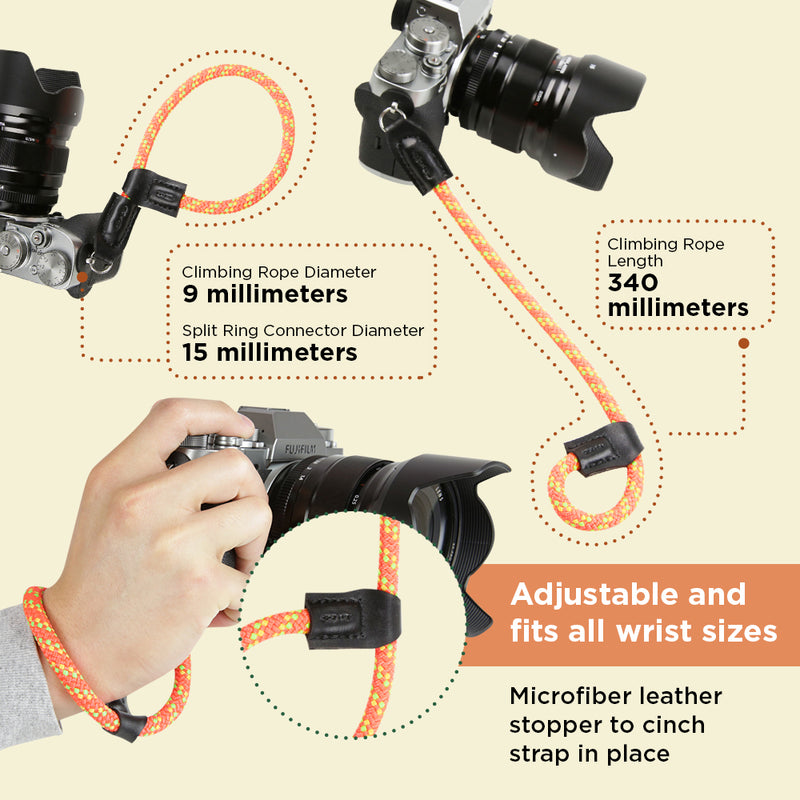 Climbing Rope Wrist Strap Compatible with Fujifilm