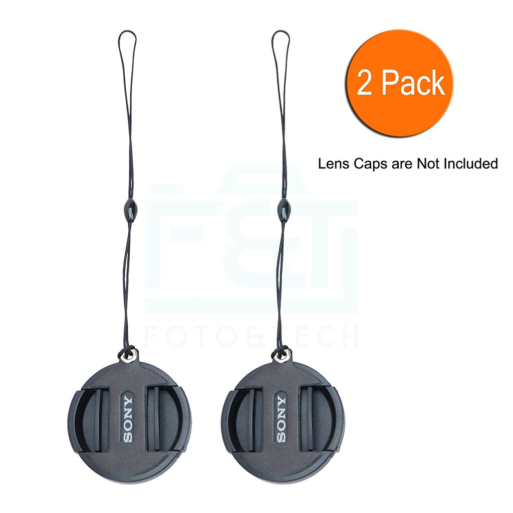 2PC Leather Lens Cap Compatible with Sony