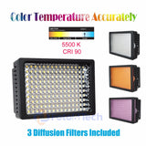 Foto&Tech Dimmable 160 LED Panel Video Light Color Temperature