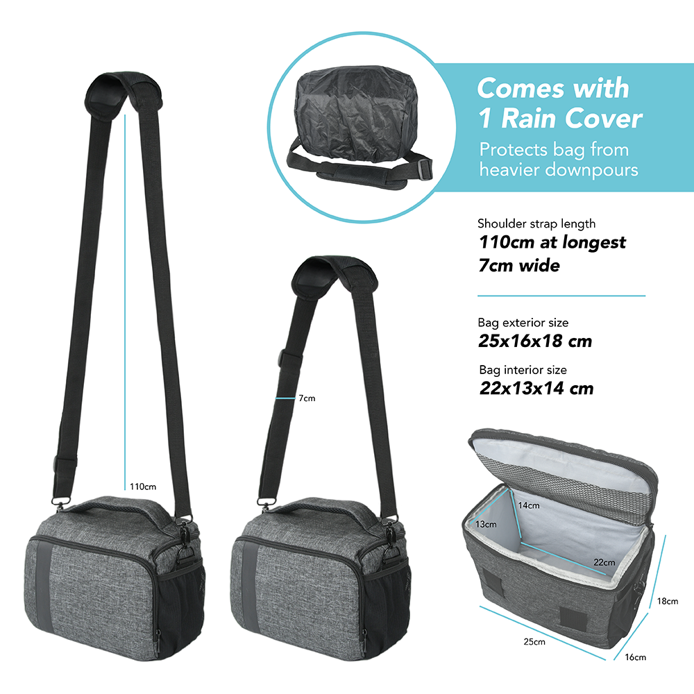 Medium Bag with Rain Cover for Small to Medium Camera