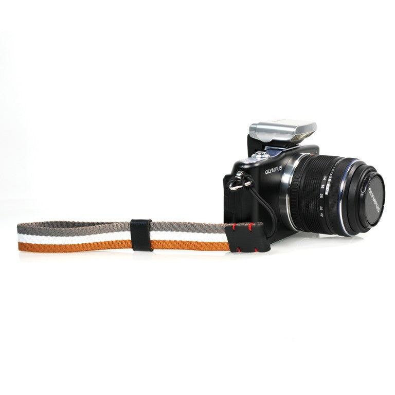 Foto&Tech Multi-Striped Wrist Strap Gray/Orange