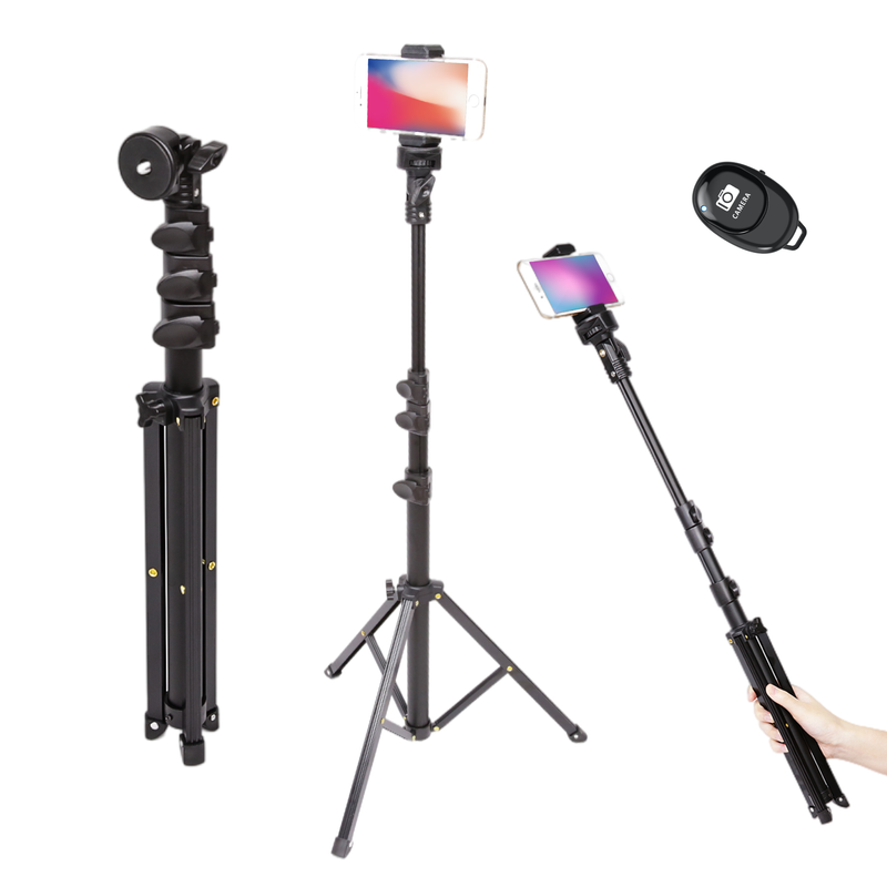 Tripod 51" Selfie Stick + Wireless Remote