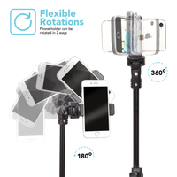 Tripod 51" Selfie Stick + Wireless Remote