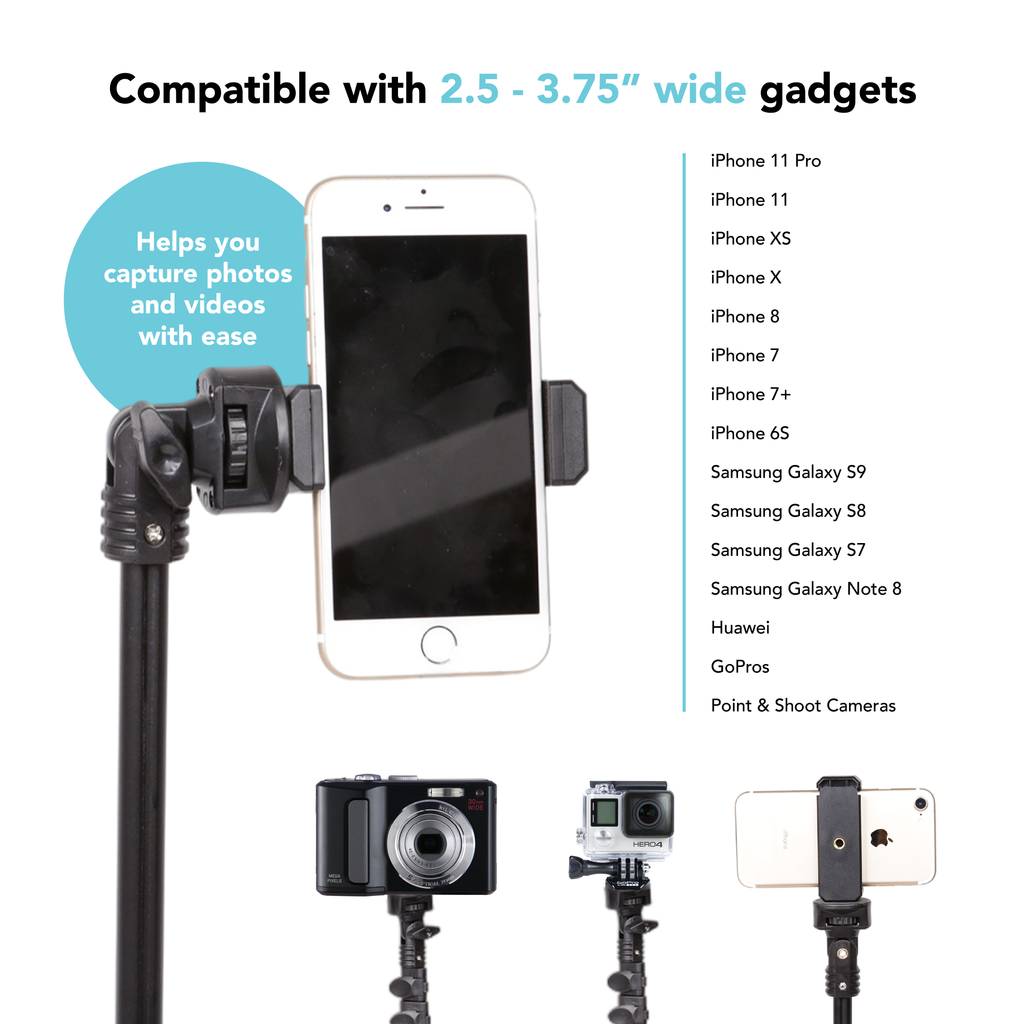 Tripod 51" Selfie Stick + Wireless Remote