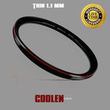 Coolen 58mm Ultra Thin MRC UV Filter Outer Frame Red Plating 2
