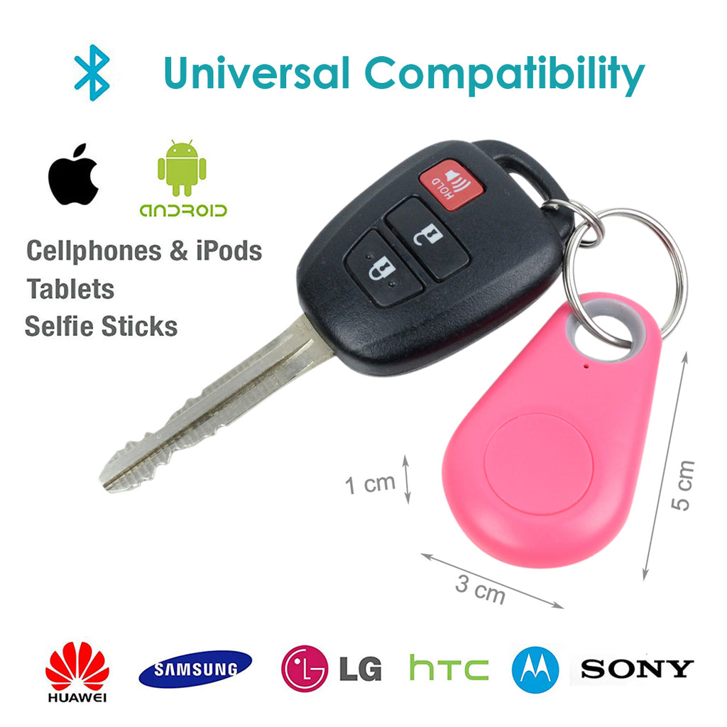 4in1 Bluetooth Selfie Remote Control for iPhone (Pink)
