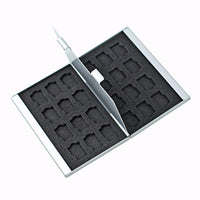 Foto&Tech 24-Slot Silver Memory Card Case for Micro SDHC Card Lexar SanDIsk Kingston Sony Samsung